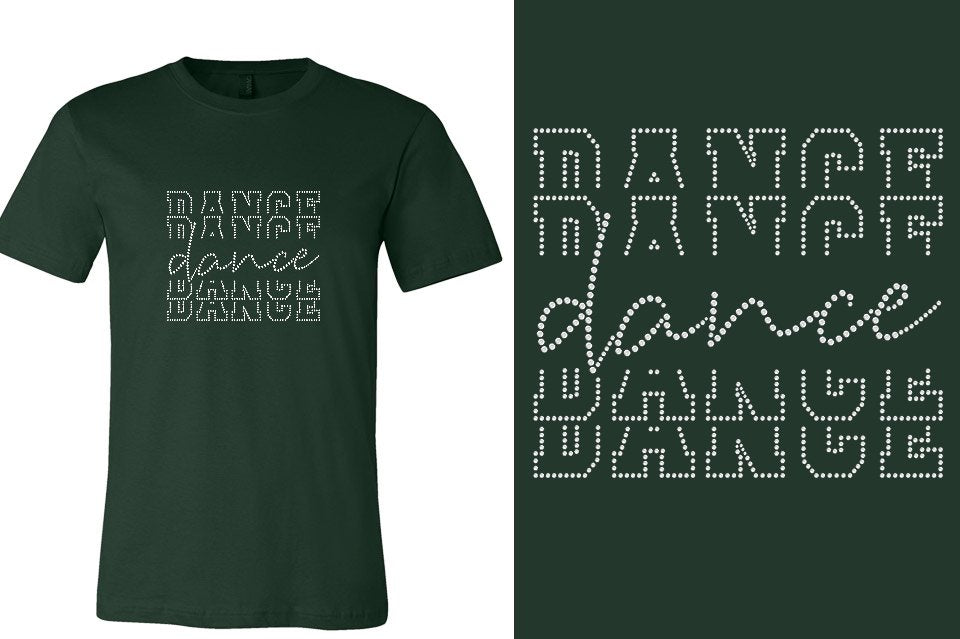 Rhinestones Dance Dance Dance Dance Unisex t-shirt