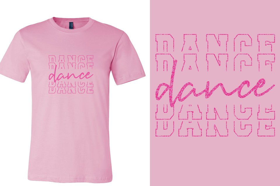 Dance Dance Dance Dance Glitter Unisex t-shirt