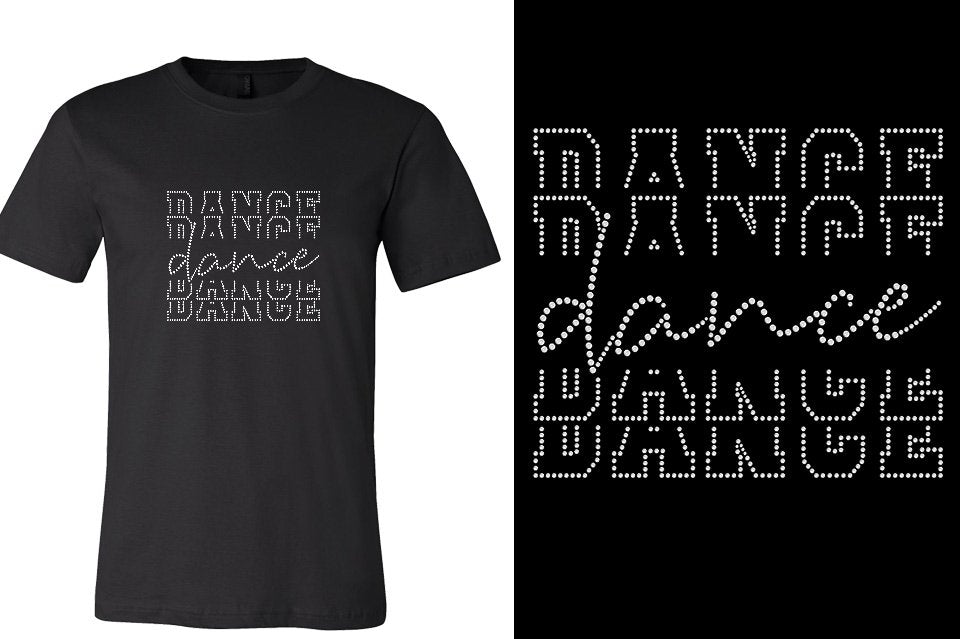 Rhinestones Dance Dance Dance Dance Unisex t-shirt