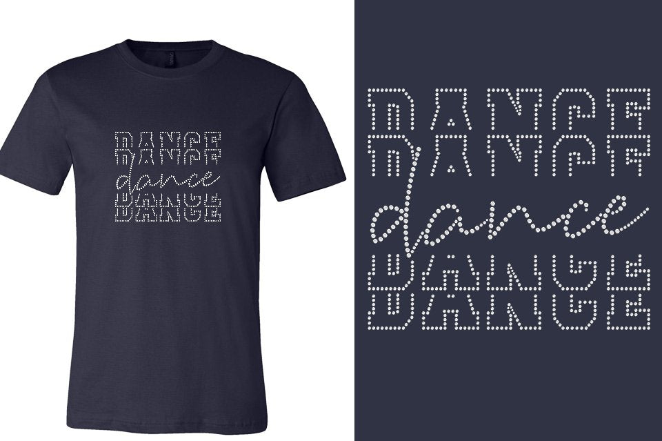 Rhinestones Dance Dance Dance Dance Unisex t-shirt