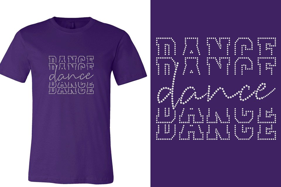 Rhinestones Dance Dance Dance Dance Unisex t-shirt